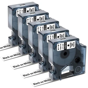 A45013 Nastro Compatibile con Dymo D1 45013 12mm x 7m Nero su Bianco Cartucce - Foto 1 di 24