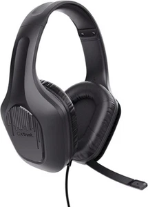 Słuchawki do gier Trust GXT 415 Zirox, czarne, okrągłe, kabel 2m - Zdjęcie 1 z 1