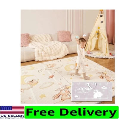 Игровой коврик для ребенка ясельного возраста 47x47 — стильный, легкий и портативный детский напольный коврик - Изображение 1 из 4