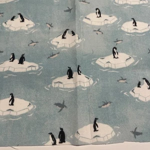 "Penguins On Ice Cotton Fat Eight 9""x21"" nuevo" - Imagen 1 de 2