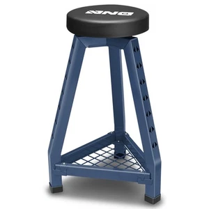 32.1"X 17.9"X 13.46" 300lbs Capacity Stamped Steel Seats Blue Painted Work Stool - Picture 1 of 6