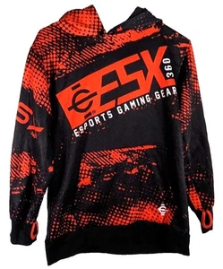 Felpa con cappuccio Esports Gaming Gear ragazzo 18 nero/rosso usata - Foto 1 di 5