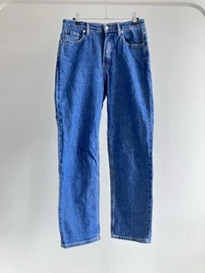 Jeans Tommy Hilfiger classico dritto elasticizzato blu W29 L30 dritto alla caviglia - Foto 1 di 10