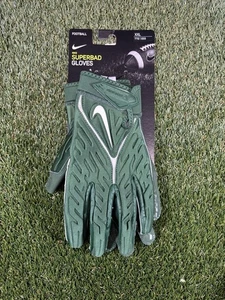 Nike Superbad 6.0 Mens size 2XL NFL Football Gloves Green XXL NEW DX4520-304 - Picture 1 of 3