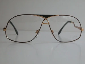 Cazal Vintage Eyeglasses - NOS - Model 737- col. 374- Gold, Black & Mauve - Picture 1 of 8