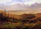 Bierstadt Albert In The Foothills Of The Mountais A4 Print