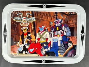 Biker Mice From Mars TV Show Folding Dinner Tray Metal Modo Throttle Vinnie - Picture 1 of 14