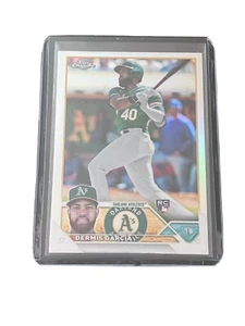 2023 Topps Chrome Dermis Garcia #183 Refractor RC Oakland Athletics - Picture 1 of 3