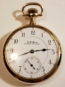 Hamilton VERY RARE 16S. 17J. adj. grade 966 Railroad watch (ONLY MADE 307) G.F. - Picture 1 of 10