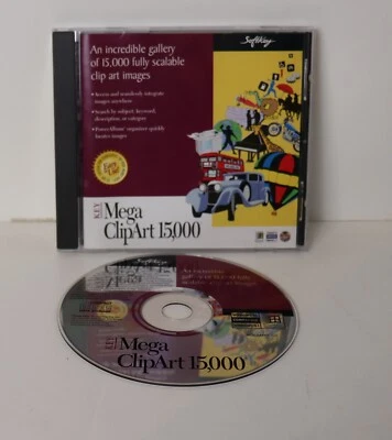 Key Mega ClipArt 50,000 (PC CD, 1997) Microsoft Windows 95 & 3.1 - Image 1 of 2