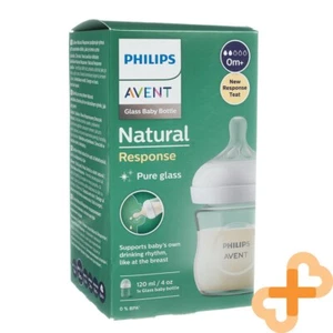 Philips AVENT Baby Fütterung Glas Flasche " Natur " 120ml Brustförmiger - Bild 1 von 24