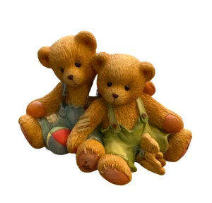 Cherished Teddies Travis and Tucker We are in this Together Figurine by Enesco I - Picture 1 of 4