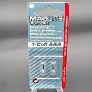 Maglite Solitaire Flashlight Replacement Parts Bulbs 1-Cell AAA 2 PK LK3A001L - Picture 1 of 3