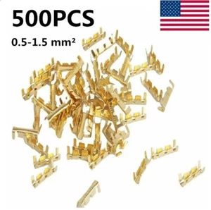 500pcs Electrical Cable Wire Splice Connectors Tinned Insulated Crimp Terminals - Picture 1 of 4