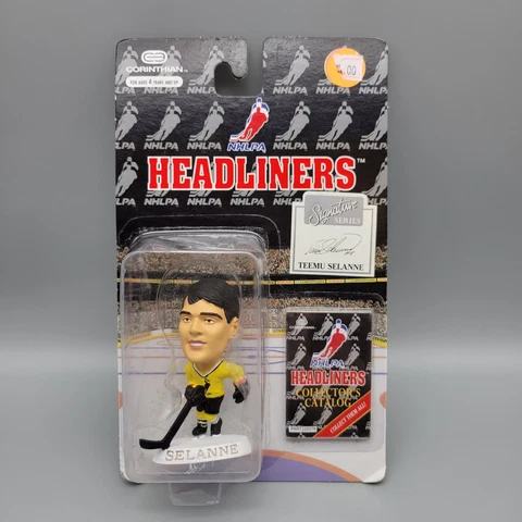Teemu Selanne Action Figure Pittsburgh Penguins Hockey 1996 Headliners NHLPA Cover