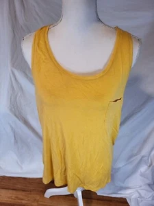 Prana Tank Top Womens Sleeveless Lightweight Stretch Casual Mustard Yellow XL - Picture 1 of 4