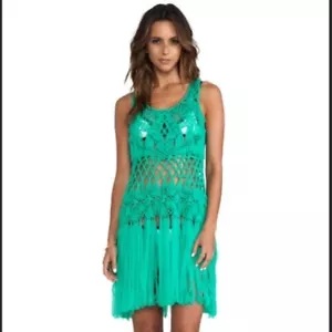 Vestido Nanette Lepore $ 198 SWIM Macramé Cubrir en VERDE Talla (XS/S) - Imagen 1 de 24
