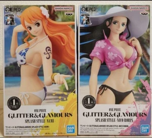 One Piece Figure Nami Robin Glitter&Glamours Banpresto Set di 2 dal Giappone - Foto 1 di 5