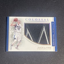 2016-17 Panini National Treasures Zach LaVine 7/25 Colossal Game Worn #12 Patch