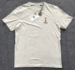 NWT Free Planet Organic Cotton Oatmeal Heather Short-Sleeve T-Shirt - Small - Picture 1 of 10