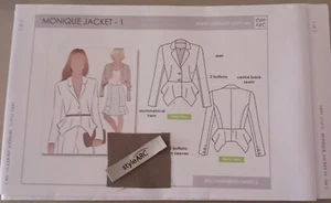 Style Arc Monique Jacket Uncut Sewing Pattern Size 10 Asymmetrical Hem - Picture 1 of 3