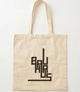 Bauhaus Architectural Design Tote Bag - %100 Premium Quality Cotton - Picture 1 of 2