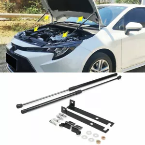 2pc For Toyota Corolla 2019-2022 FRONT COVER HYDRAULIC STRUT SHOCKS LIFT SUPPORT - Picture 1 of 7