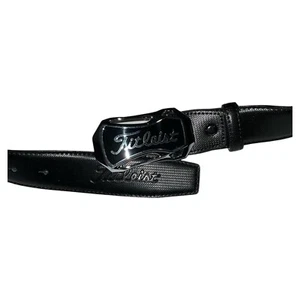 Titleist Cintura Logo Fibbia Golf Sport Pelle Nera Uomo Nuova Sigillata Tg 50/125 - Foto 1 di 6