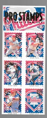 Philadelphia Phillies Pro Stamps MLB Baseball Team Set Vintage 1996 Daulton + - Image 1 of 2