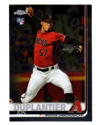 2019 Topps Chrome Update #19 Jon Duplantier RC ROOKIE ARIZONA DIAMONDBACKS - Image 1 of 2