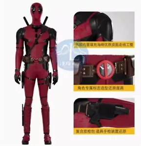 Deadpool 3 Cosplay Overall Kostüm Wade Wilson Zubehör Anzug Set Halloween - Bild 1 von 28