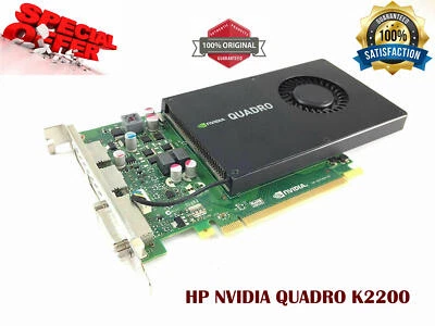 HP NVIDIA QUADRO K2200 GPU 4GB GDDR5 Graphics Video Card 699-52010-0500-720 - Image 1 of 4
