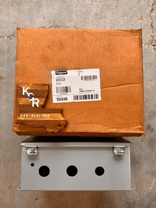 *NEW SEE PICTURES* A1412CH Metal Junction Enclosure Box 14x12 Hinged *QTY 2* - Picture 1 of 5