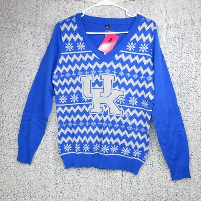 FOCO Ugly Sweater KENTUCKY WILDCATS Christmas 100% Cotton Womens Size XL NWT - Image 1 of 4