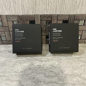 2X Avon Ink Lasting Cushion Coussin Slim Fit C60 Honey Deep Foundation 0.53oz X2 - Picture 1 of 3