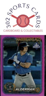 2024 Topps Pro Debut Kemp Alderman Aqua Refractor #/199 - Image 1 of 2