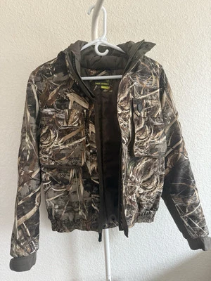 Game Winner Hunting Jacket Boys XL Camo Hooded Full Zip Pockets Realtree - Image 1 of 4