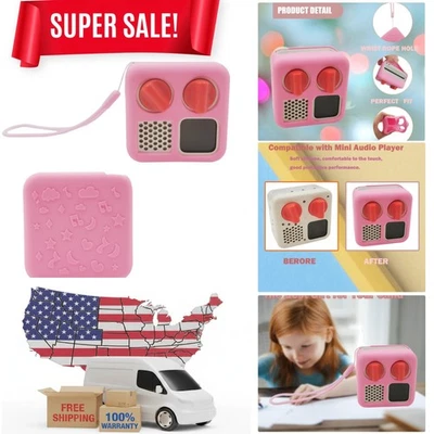 Funda de Silicona Rosa Antideslizante para Mini Reproductor de Audio YOTO - Accesorio Apto para Niños Foto 1 de 4