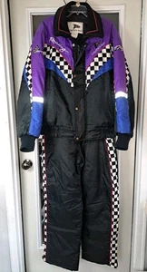 Women's Vintage Coyote's Run Racing Snowmobile Suit/ Size Large - Picture 1 of 15