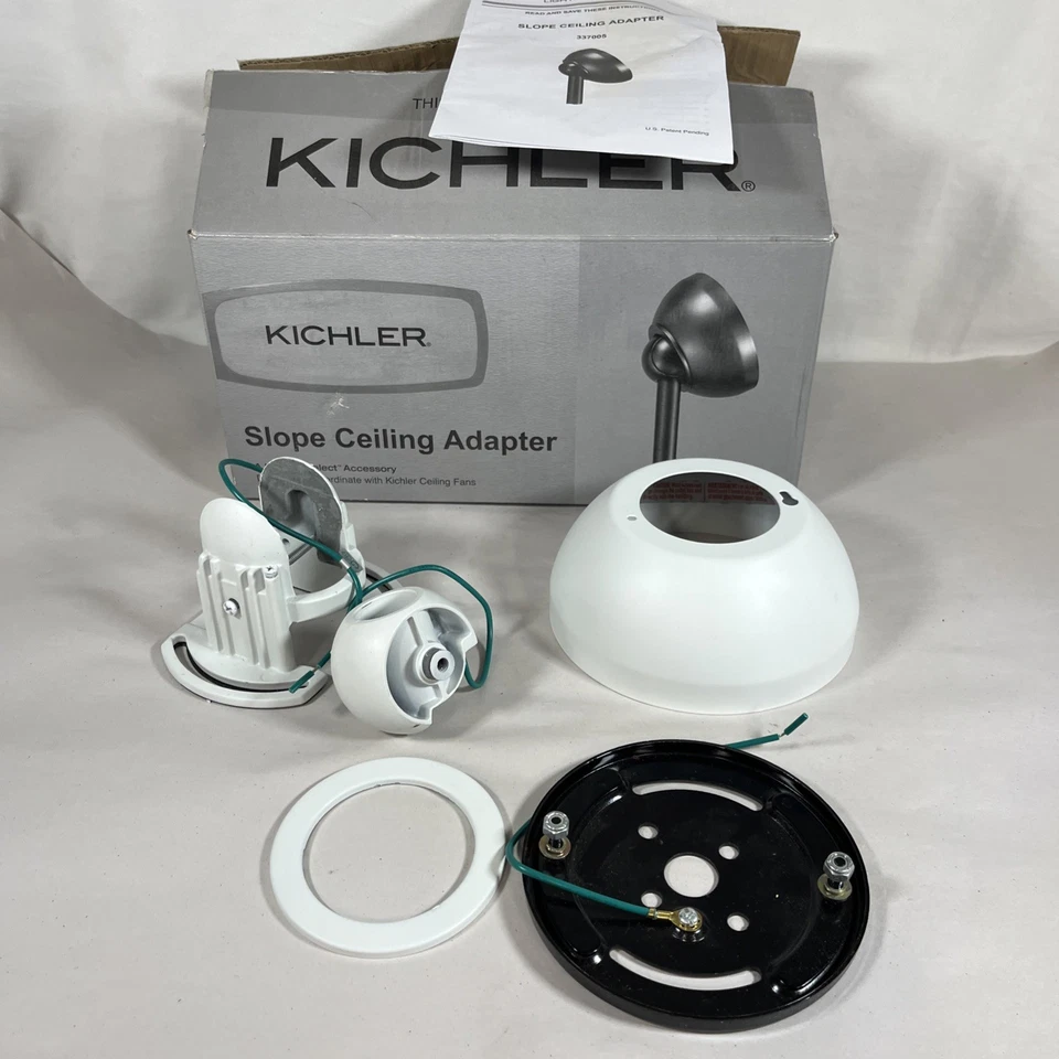 Kichler Lighting 337005MWH Accessory - 6 Slope Adapter Matte White Finish