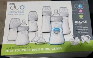 Neu 3 5 & 9 Unzen Flaschen Chicco Duo Perfect Balance Babyflasche 100 % Glas innen - Bild 1 von 4