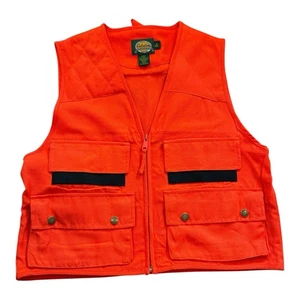 Cabelas Outdoor Gear Jagdweste Neon Orange Full Zip Taschen Jagd Hirsch Gr. M - Bild 1 von 9
