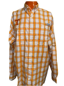 UNIV Tennessee Volunteers Columbia Super Tamiami Omni Shade Long Sleeve XL EUC - Picture 1 of 8