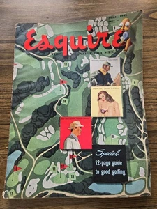 Vintage ESQUIRE MAGAZINE  April 1949 Issue Guide To Golf Illustrated - Picture 1 of 6