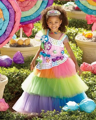 CHASING FIREFLIES Girl WISHCRAFT CANDY PRINCESS FAIRY COSTUME Halloween 4 NEW - Image 1 of 4