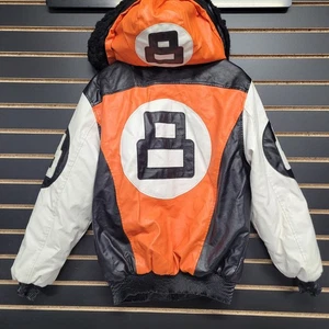 Sportier 8 Ball Herren Jacke Größe M Orange Weiß - Bild 1 von 22