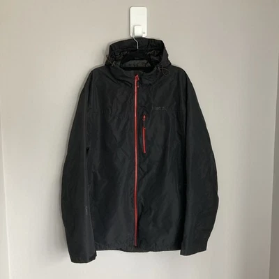 Mens Waterproof Jacket Shell XL Mountain Warehouse Brisk Extreme Black Isodry - Image 1 of 4