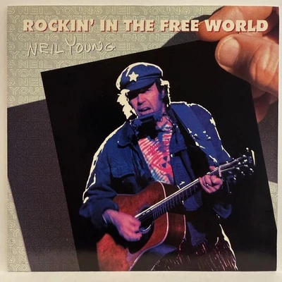 NEIL YOUNG Rockin' In Free World / Acoustic Live - 7" PICTURE SLEEVE Reprise NM! - Image 1 of 4
