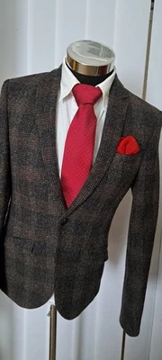 Heart & Dagger Co Hand woven Harris Tweed,  neu Luxus Sakko- 46, Schurwolle, ... - Bild 1 von 4