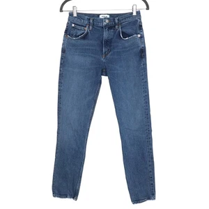 AGOLDE Willow Mid Rise Slim Crop Jeans Bio Baumwolle in Torch Blue Damen 25 - Bild 1 von 12